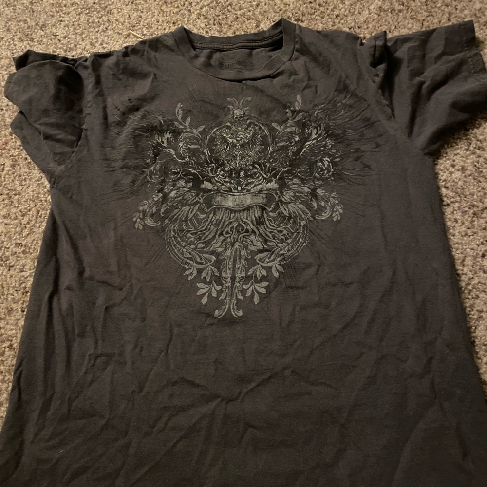 Men's Black Graphic T-Shirt